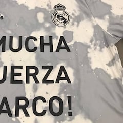 El Madrid lució una camiseta de apoyo a Marco Asensio