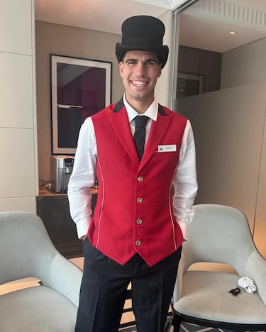 Durante el torneo el tenista español también tuvo tiempo para pasar momentos más distendidos.