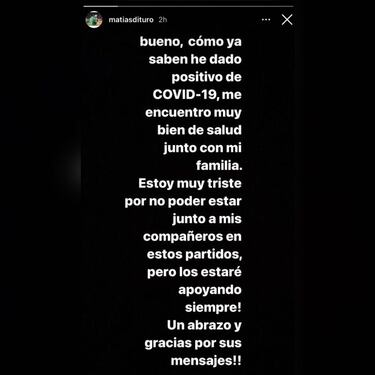 La UC pierde a Matías Dituro