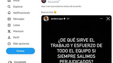 El presidente del Levante pidió explicaciones al colegiado Milla Alvéndiz