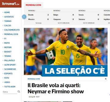 Brasil vuela a cuartos: Neymar y Firmino hacen el show.