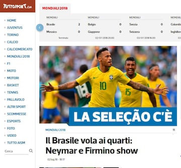 Brasil vuela a cuartos: Neymar y Firmino hacen el show.