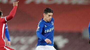James Rodríguez, volante del Everton, impresiona por su aporte en ataque al equipo esta temporada. Lo ha hecho con goles, asistencias y preasistencias