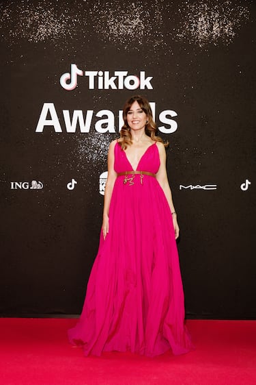 Nuria Marín posa en la alfombra roja de los 'Premios TikTok 2025'. 
 
  
 