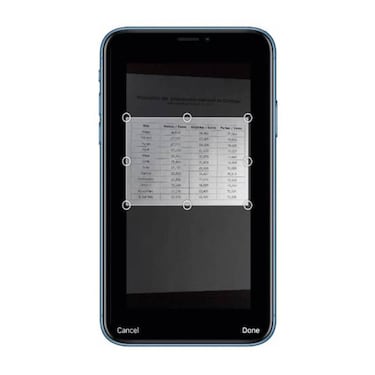 Tu smartphone podrá importar un Excel con solo una foto