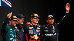 Alonso, Verstappen y Hamilton en el podio de Canadá.