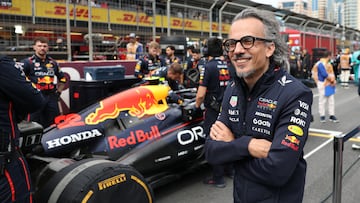 BAKU (Azerbaijan), 21/09/2025.- Red Bull Racing team principal Laurent Mekies smiles in the grid to the 2025 Formula 1 Azerbaijan Grand Prix held at the Baku City Circuit in Baku, Azerbaijan, 21 September 2025. (Fórmula Uno, Azerbaiyán) EFE/EPA/ALI HAIDER