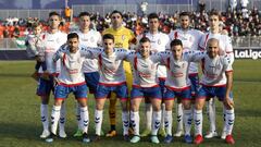 Jugadoras del Rayo Majadahonda en el Cerro del Espino. 