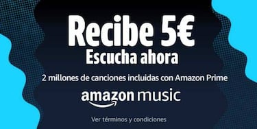 Un vale de 5€ por escuchar una canción en Amazon Music