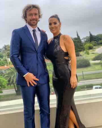 Diego Lugano y Karina Roncio