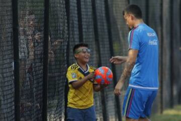 La Selección entrenó durante una hora y media. El trabajó se enfocó en lo físico.