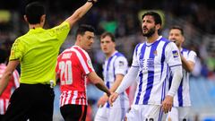 Ra&uacute;l Navas, jugador de la Real Sociedad. 