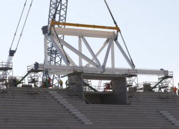 Continúan las obras de la Peineta: avanza el trabajo en los interiores del estadio