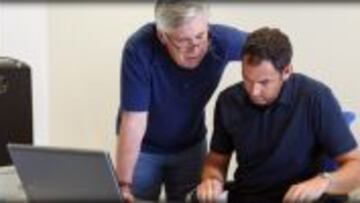 Ancelotti en Valdebebas.