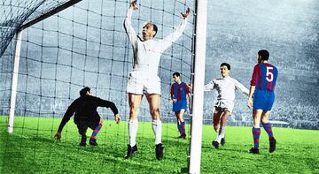 El gol 100 de la historia del Real Madrid fue de Alfredo Di St¨¦fano en las semifinales de la temporada 1959-60, en un 3-1 ante el Barcelona.