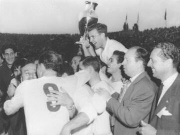 La Cuarta. De nuevo el Stade de Reims fue el rival del Real Madrid en la final. En esta ocasión el equipo blanco ganó 2-0.