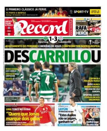 Portadas de la prensa deportiva