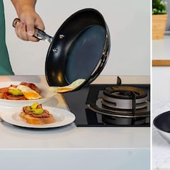 Cocina con este juego de sartenes antiadherentes que suma más de 3.000 valoraciones
