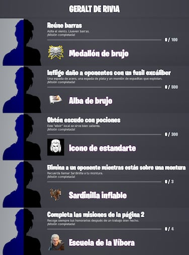 Geralt de Rivia en Fortnite: cómo conseguir su skin completando sus Misiones