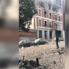 La grabación de un vecino casi a pie de edificio solo unos instantes después