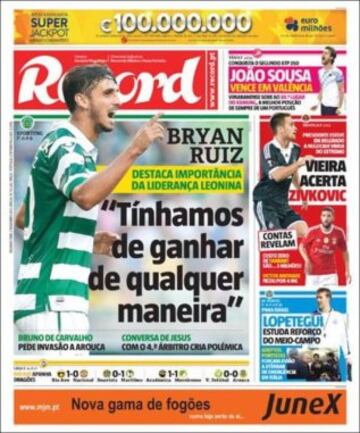 Portadas de la prensa mundial