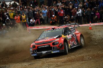 CONCEPCION, CHILE - MAY 11:  Sebastien Ogier of France and Julien Ingrassia of France compete with their Citroen Total WRT Citroen C3 WRC during Day Two of the WRC COPEC Chile on May 11, 2019 in CONCEPCION, Chile.  (Photo by Massimo Bettiol/Getty Images)