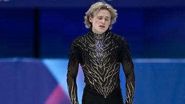 Colapso total de Malinin: octavo en su debut olímpico