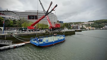 ¡La gabarra ya está lista en la ría!