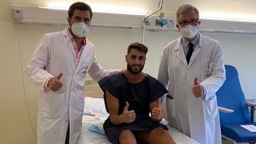 Luis Muñoz, tras su operción.