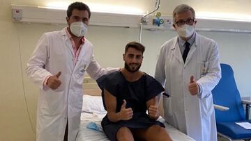 Luis Mu&ntilde;oz, tras su operci&oacute;n.