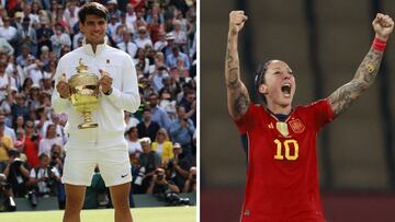 El tenista Carlos Alcaraz y la futbolista Jenni Hermoso, los deportistas españoles más buscados en Google.