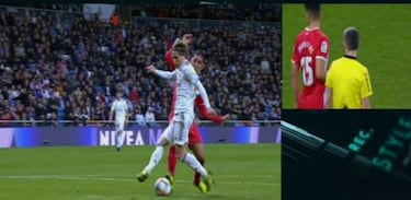 Lozano hizo penalti a Vinicius