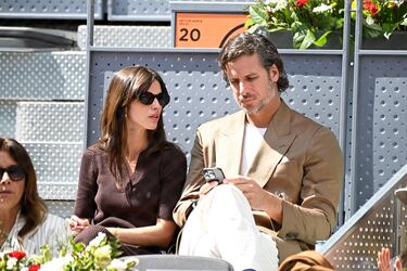 Feliciano López y su mujer, Sandra Gago.