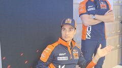 Dani Pedrosa en la sala de prensa de Jerez.