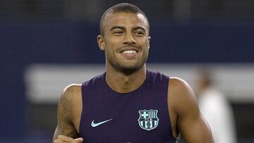 RAFINHA ENTRENANDO CON EL BARCELONA.