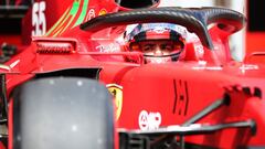 Carlos Sainz (Ferrari SF21). &Iacute;mola, Italia. F1 2021. 