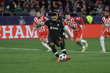 Mo Salah's penalty gave Liverpool victory over Girona on Tuesday, as the Reds guaranteed at least a playoff spot.