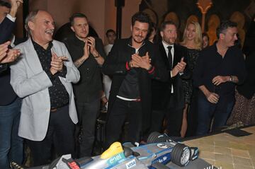 Orlando Bloom en la fiesta de su 41º cumpleaños en Marrakech con su padre Colin Stone, Scott Campbell, Andres Faucher y Alejandro Agag entre otros invitados.