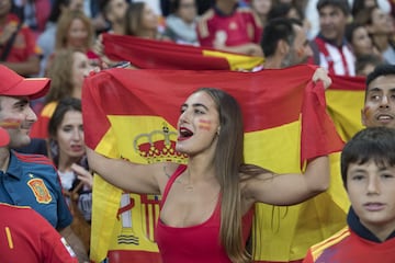 Spain fans at Wembley