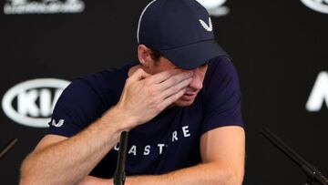 Andy Murray durante la rueda de prensa en la previa del arranque del Open de Australia. 