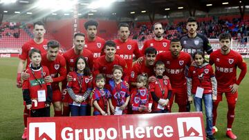 El once del Numancia contra Las Palmas.
