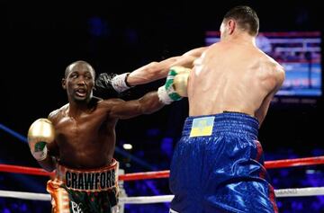 Terence Crawford en su último combate ante Viktor Postol.