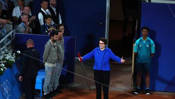 Billie Jean King, en Roland Garros.