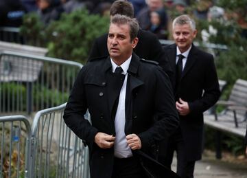 Ferran Sorriano, director ejecutivo del Manchester City, llega a la catedral de Manchester.