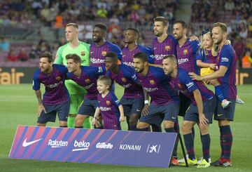 Once inicial del Barcelona 