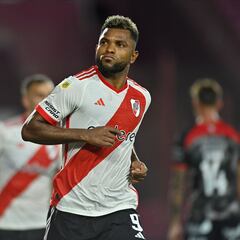Miguel Borja abre el primer triunfo de River Plate en 2024