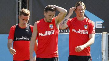 Griezmann, Saúl y Fernando Torres.