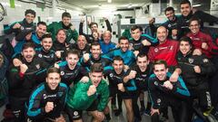 El Sestao, en su vestuario antes de recibir al Athletic