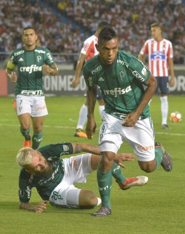 Miguel Borja, autor del segundo gol de Palmeiras.