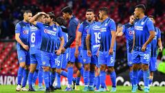 Jugadores de Cruz Azul despu&eacute;s del partido contra Montreal Impact